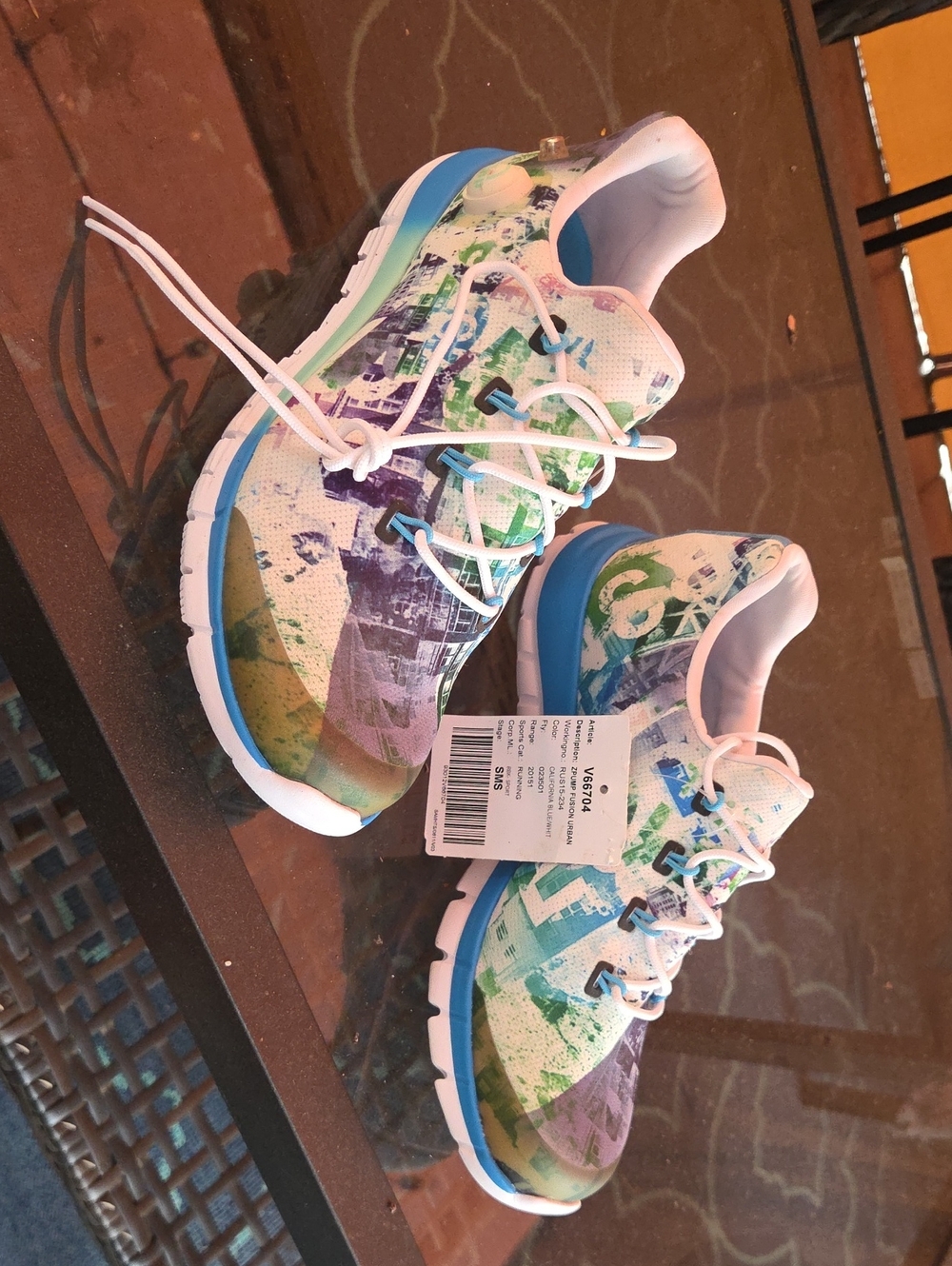 Reebok ZPUMP FUSION URBAN California Blue/White Womens Size 7 NWT
